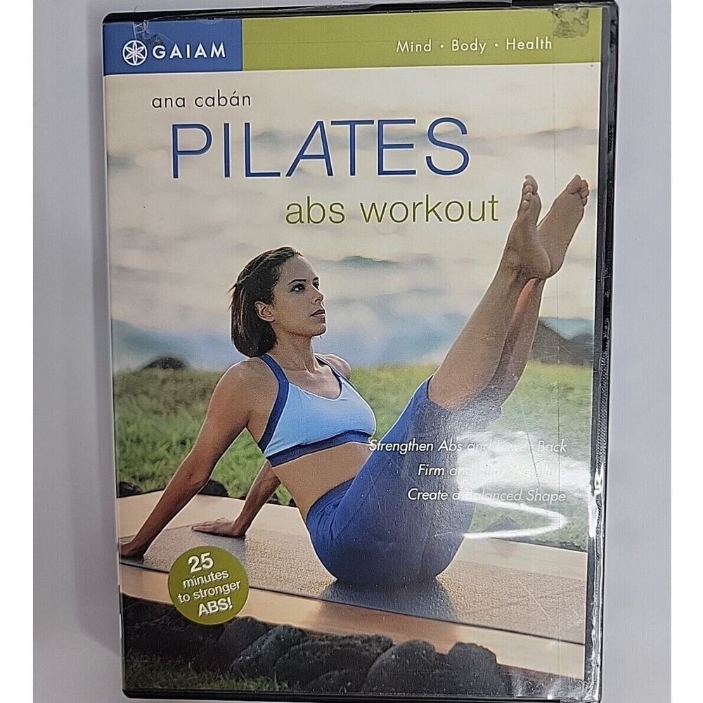 Gaiam Pilates Abs Workout DVD Ana Caban Core Fitness Exercise